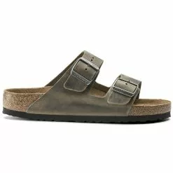Men's Birkenstock Arizona Soft Footbed Sandal - Faded Khaki -Chubbies Store mens birkenstock srizona soft footbed 1019313 faded khaki side 67645.1642530897