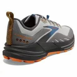 Men's Brooks Cascadia 16 -Chubbies Store mens brooks cascadia 16 sneaker 1103761D 038 oyster grey orange back 41451.1673389239