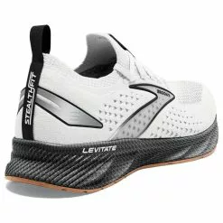 Men's Brooks Levitate Stealthfit 6 -Chubbies Store mens brooks levitate stealthfit 6 sneaker 1003721D 121 white black back 73922.1673375756