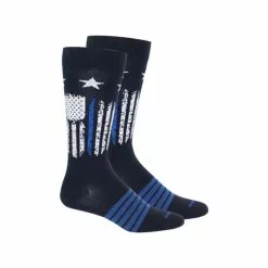 Men's Brown Dog Andy - The Thin Blue Line Socks