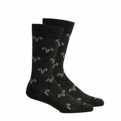 Men's Brown Dog Black Caswell Socks