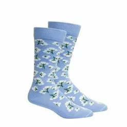 Men's Brown Dog High Cotton Socks