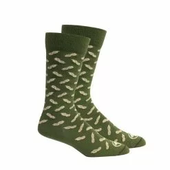 Men's Brown Dog Sage Peanuts Socks