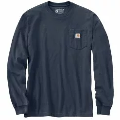 Men's Carhartt Heavyweight Pocket Graphic Long Sleeve Tee -Chubbies Store mens carhartt heavyweight long sleeve pocket crafted graphic tee 105425 BLSBLUES flat 93357.1664816692