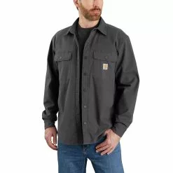 Men's Carhartt Rugged Flex Canvas Fleece-Lined Shacket