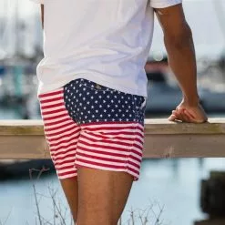 Men's Chubbies 5.5" The 'Mericas Cotton Swim Trunks -Chubbies Store mens chubbies 5.5 the mericas cotton swim 001201 12 back lifestyle 85133.1621886428