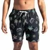 Men's Chubbies 7" The Taco To The Palms Stretch Swim Trunks -Chubbies Store mens chubbies the taco to the palms 7in stretch swim trunk 110211 12 black 91795.1646862348
