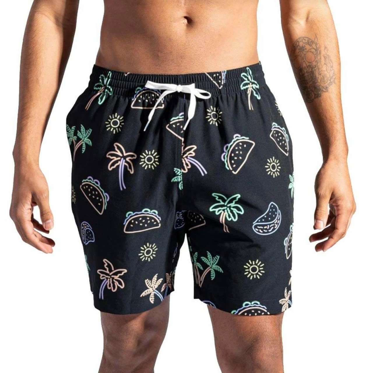 Men's Chubbies 7" The Taco To The Palms Stretch Swim Trunks 3 Men's Chubbies 7" The Taco To The Palms Stretch Swim Trunks