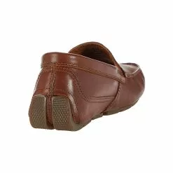Men's Clarks Markman Plain Dark Tan Leather Drivers -Chubbies Store mens clarks markman plain slip on 26158703 dark tan leather back 54099.1622739157