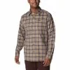 Columbia Sportswear Men's Columbia Vapor Ridge III Long Sleeve Button Up Shirt -Chubbies Store mens columbia long sleeve vapor ridge III shirt 1552071 026 city grey balanced tartan main 13254.1666968198