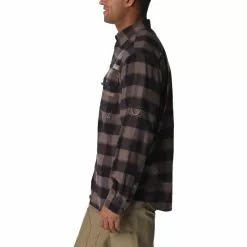 Columbia Sportswear Men's Columbia Long Sleeve PHG Sharptail Flannel Shirt -Chubbies Store mens columbia sharptail flannel 1736641 254 iron chunky plaid side 83167.1666975001
