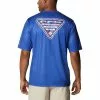 Columbia Sportswear Men's Columbia Collegiate Short Sleeve Terminal Tackle Shirt -Chubbies Store mens columbia short sleeve clg terminal tackle shirt 1990181 438 fla azul main 60500.1663342823