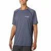 Columbia Sportswear Men's Columbuia Short Sleeve Terminal Tackle Heather Shirt -Chubbies Store mens columbia short sleeve term tackle 1847221 navy front 21716.1654612910