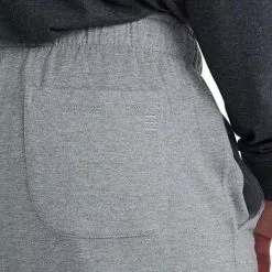 Men's Free Fly Bamboo Heritage Fleece Jogger -Chubbies Store mens free fly bamboo heritage fleece jogger MHJ 101HGRPH heather graphite back pocket closeup 92284.1648241747