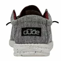 Men's Hey Dude Wally Eco Linen - Black -Chubbies Store mens hey dude wally eco linen shoe 112474987 black back 35291.1666901397