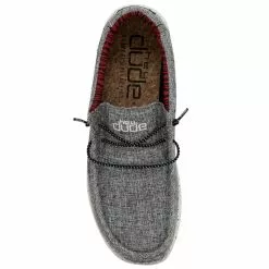 Men's Hey Dude Wally Eco Linen - Black -Chubbies Store mens hey dude wally eco linen shoe 112474987 black top 34169.1666901397