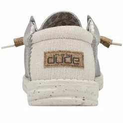 Men's Hey Dude Wally Linen Cork Slip On Shoe -Chubbies Store mens hey dude wally linen cork shoe natural grey 110793297 back 32059.1652300329