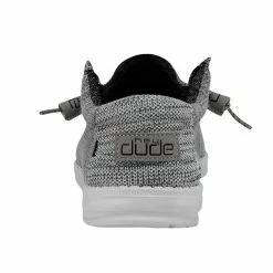 Men's Hey Dude Granite Wally Stretch Shoe -Chubbies Store mens hey dude wally stretch stone 110383045 granite back 71668.1632761000