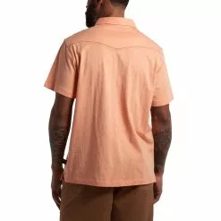 Howler Bros. Men's Howler Brothers Ranchero Polo Shirt -Chubbies Store mens howler brothers ranchero polo 126222S PEA peach heather back 48700.1645134550