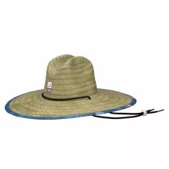 Men's Huk Fish And Flags Straw Hat