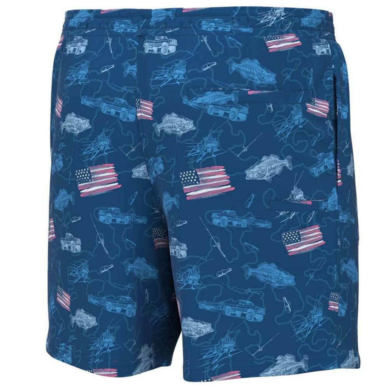 Men's Huk Pursuit Volley Fish Flags Short 4 Men's Huk Pursuit Volley Fish Flags Short - Image 2