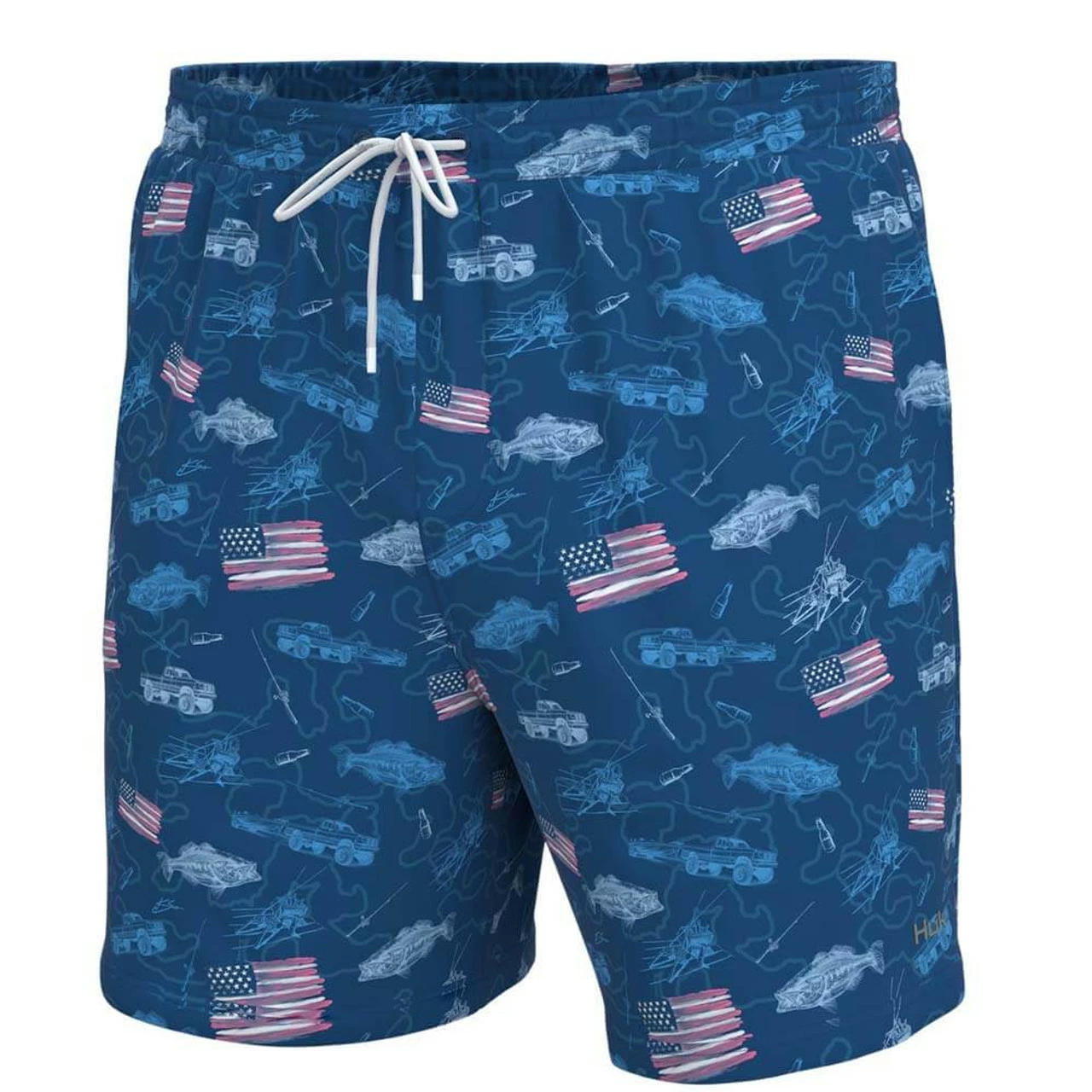 Men's Huk Pursuit Volley Fish Flags Short 3 Men's Huk Pursuit Volley Fish Flags Short