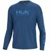 Men's Huk Long Sleeve Vented Pursuit Shirt -Chubbies Store mens huk vented pursuit shirt H1200524 489 set sail blue main 22272.1675103347