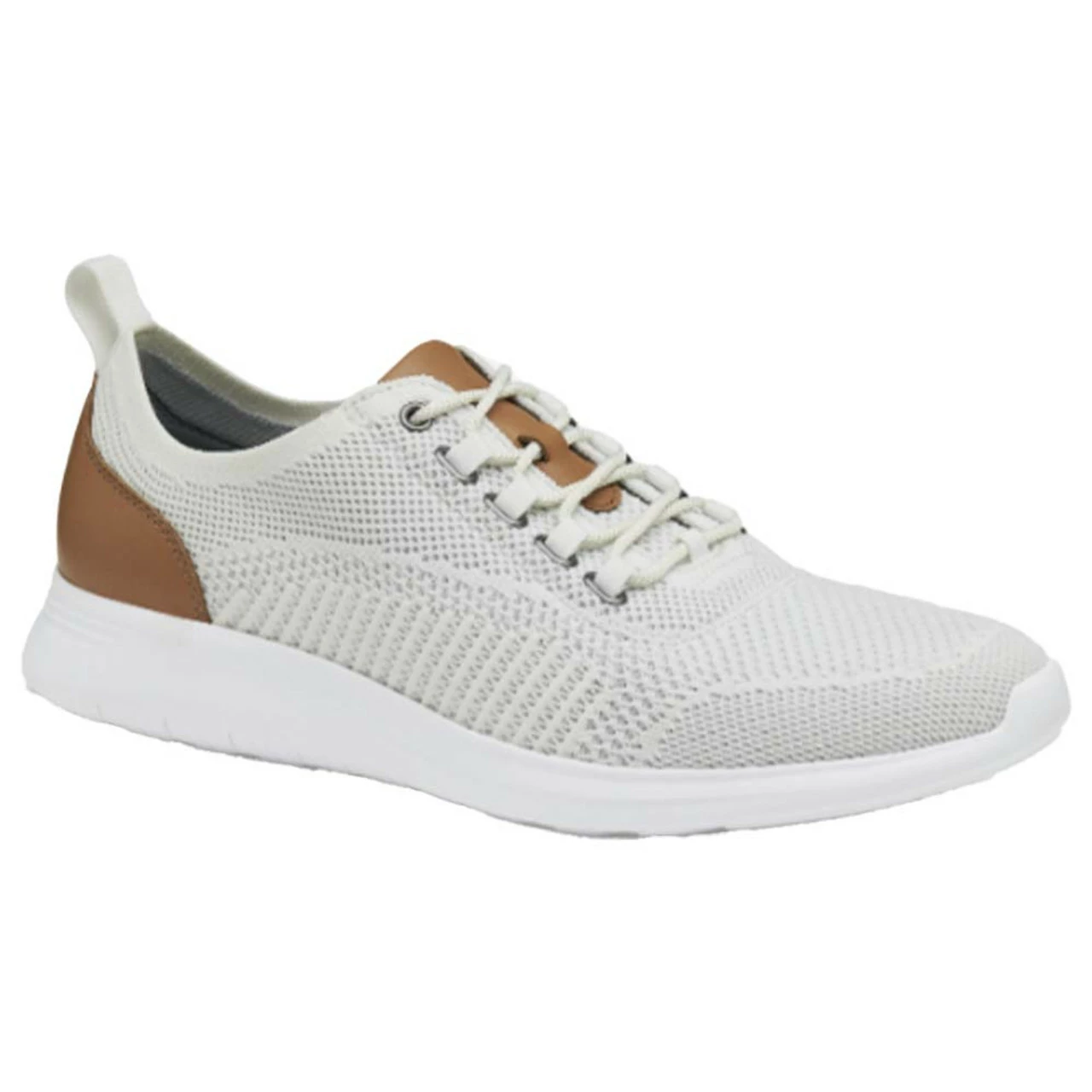 Men's Johnston & Murphy Amherst Knit U-Throat Sneaker - Off White 3 Men's Johnston & Murphy Amherst Knit U-Throat Sneaker - Off White
