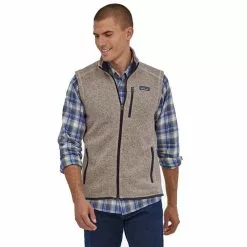 Men's Patagonia Better Sweater Fleece Vest -Chubbies Store mens patagonia better sweater fleece vest 25882 ORTN oar tan lifestyle front 63155.1662042538