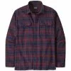 Men's Patagonia Organic Midweight Fjord Flannel Shirt -Chubbies Store mens patagonia long sleeve organic cotton midweight fjord flannel shirt 42400 CLSQ connected lines sequoia red main 32967.1661969299
