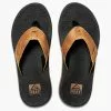 Reef Brazil Men's Reef Santa Ana LE Flip Flops - Black And Tan -Chubbies Store mens reef santa ana flop CI8103 black and tan top 42489.1654190692
