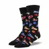 Men's SockSmith Classic Kicks Socks - Black -Chubbies Store mens socksmith classic kicks socks MNC2425 black 72325.1637706378