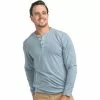 Men's Southern Shirt Co. Long Sleeve Max Comfort Henley Shirt -Chubbies Store mens southern shirt max comfort henley shirt 1J006 bayou teal 1310 main 57296.1666191885