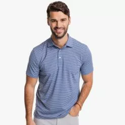 Men's Southern Tide Brreeze Bowen Stripe Performance Polo Shirt