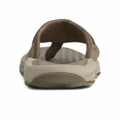 Men's Sperry Outer Banks Flip Flop - Brown -Chubbies Store mens sperry outer banks flip flop STS7566 BROWN back 09870.1653502412