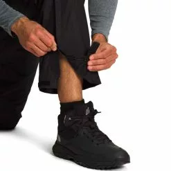 Men's The North Face Antora Rain Pant -Chubbies Store mens the north face antora rain pant NF0A7UKP JK3 black closeup 60561.1676400478