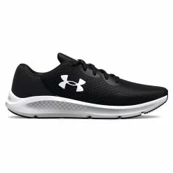 Men's Under Armour Charged Pursuit 3 Wide (4E) Running Shoes -Chubbies Store mens under armour charged pursuit 3 4e 3025801 001black front 32149.1658176601