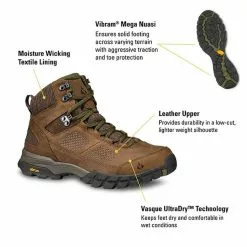 Vasque Footwear Men's Vasque Talus At Ultradry Waterproof Hiking Boot -Chubbies Store mens vasque talus at ultradry boot 7368 darkearth infographic 68684.1636038335