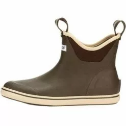 Men's XTRATUF 6" Ankle Deck Boot - Chocolate / Tan -Chubbies Store mens xtratuf 6in ankle deck boot SJ22734 chocolate brown side 41287.1650299010