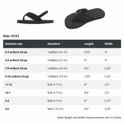 Rainbow Sandals Girls' Rainbow Grombow Narrow Flops -Chubbies Store rainbow grom kids sizing compressed 44209.1616444739