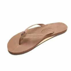 Rainbow Sandals Women's Rainbow Single Layer Narrow Leather Strap Flip Flop