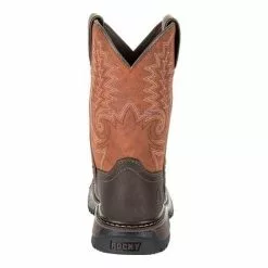 Youth Rocky Original Ride Flex Boot -Chubbies Store rocky boys original ride flx RKW0257Y DKBROWN back 65015.1662066092