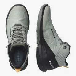 SALOMON USA Men's Salomon Outpule Mid Gore Tex Hiking Boot -Chubbies Store salomon mens m outpulse mid gtx l41588900 wironblk wrought iron black vibrant orange pair 72360.1681923804