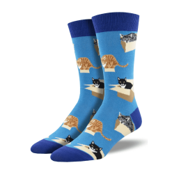 Men's Socksmith "Cat In A Box" Socks
