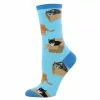 Women's Socksmith Cat In A Box Socks -Chubbies Store socksmith womens catinabox azure 53116.1613578732