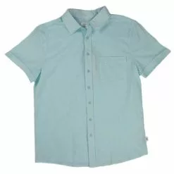 Men's Vintage Havana Solid Linen Button Up Shirt