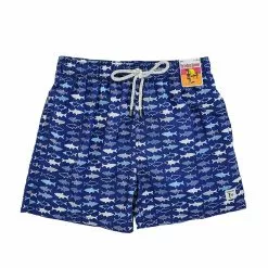 Men's Vintage Havana Endless Summer Swim Shorts-Fish