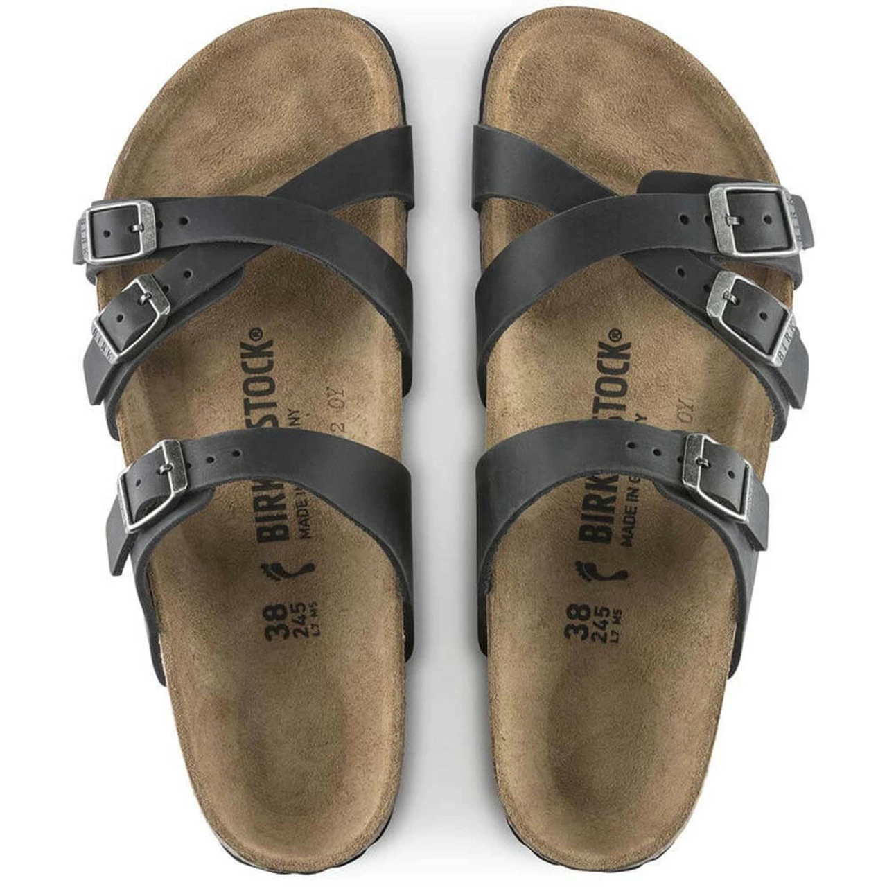 Women's Birkenstock Franca Sandal - Black 4 Women's Birkenstock Franca Sandal - Black - Image 2