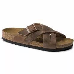 Women's Birkenstock Lungano Sandal - Camberra Old Tobacco 10 Women's Birkenstock Lungano Sandal - Camberra Old Tobacco -Chubbies Store womens birkenstock lugano sandal 1015498 camberra old tobacco front 35737.1642531998
