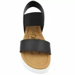 Women's Blowfish Tia Sandal -Chubbies Store womens blowfish tia sandal BF 9416 101BCMDC black cosmic metallic dyecut top 85588.1651609236